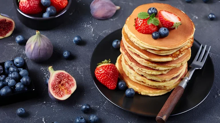 Pancakes mit Beeren - gesunde Desserts