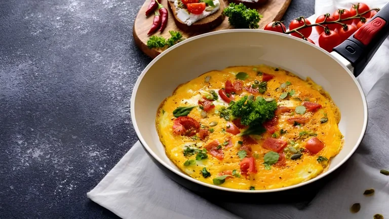 Omelette mit Gemüse - Gesundes Abendessen: Rezepte & Tipps