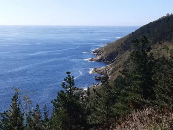 Ausblick aufs Meer bei der Pilgerreise