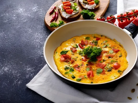 Omelette mit Gemüse - Gesundes Abendessen: Rezepte & Tipps