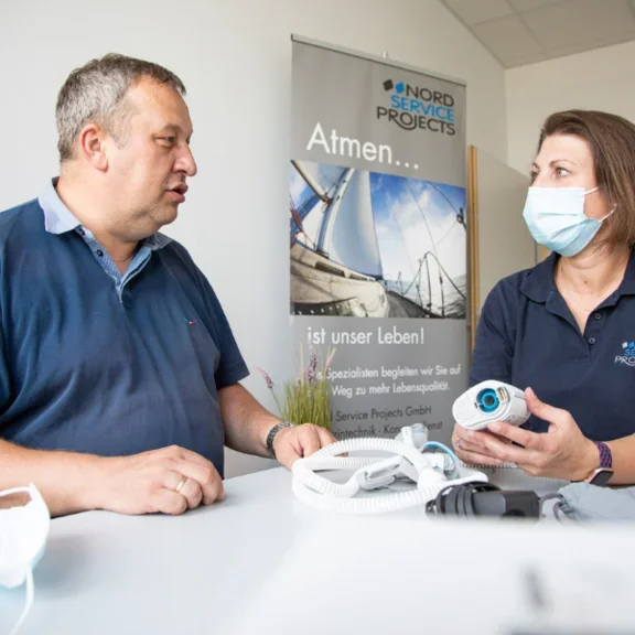 Vorstellung des Geräts im Gespräch